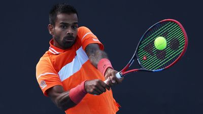 Indian Wells: Sumit Nagal thrashes Stefan Dostanic, advances to final qualifying round to face Seong-chan Hong Indian tennis player Sumit Nagal plays a backhand. (Getty Images)