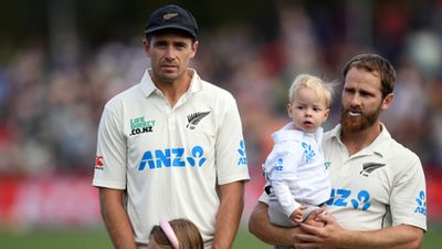 NZ vs AUS: After Ashwin and Bairstow, New Zealand stalwarts Kane Williamson and Tim Southee mark 100th Test appearance together Tim Southee and Kane Williamson featured in their 100th Test on March 8, 2024.