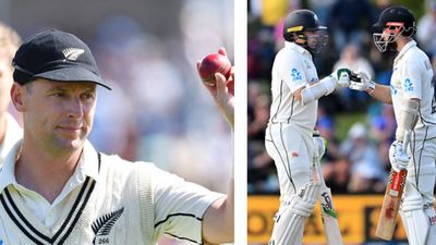 NZ vs ENG: Matt Henry's 7 wickets coupled with Latham and Williamson's half-centuries bring New Zealand back in 2nd Test against Australia New Zealand secured a lead of 40 runs by stumps on Day 2.
