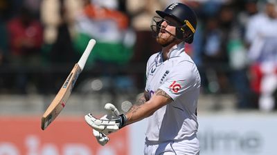'We all know where it all went wrong': Ben Stokes' honest confession after England's Bazball misfired in Test series vs India as whole England captain Ben Stokes throws his bat in frustration in this frame. (Getty)