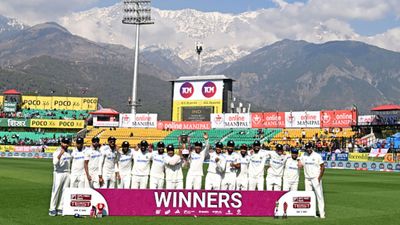 WTC 2023-25 Standings: Rampaging India consolidate pole position on World Test Championship points table with 4-1 series win over England Indian players posing with the trophy.