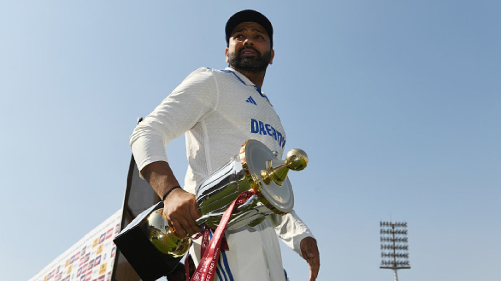 'I feel in the last two or three years...': Rohit Sharma's big statement on retirement plan after India's Test series win over England India skipper Rohit Sharma carries the series trophy after the 5th Test against England on March 9 in Dharamsala. (Getty)
