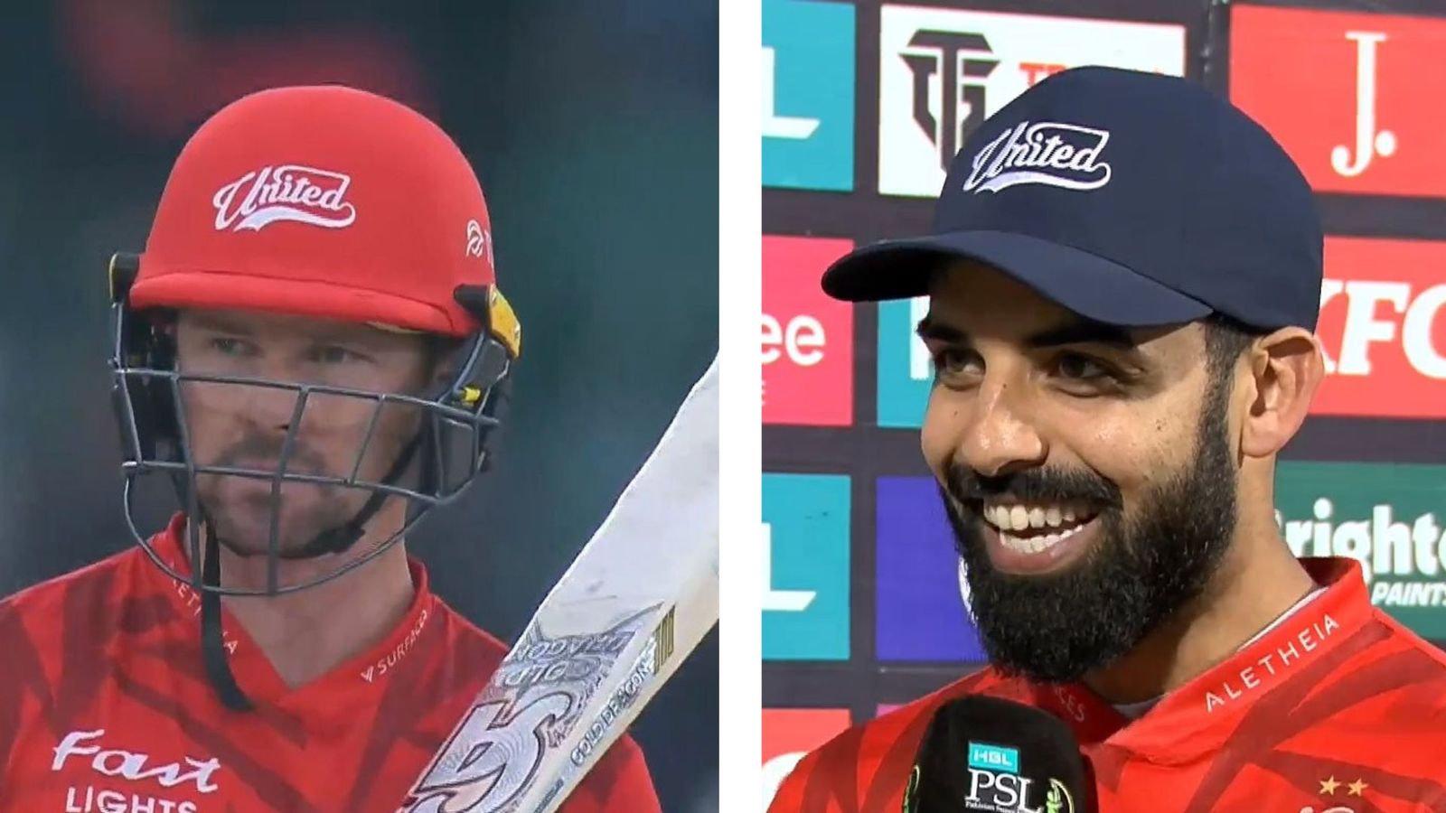 'Hum usko dudh aur haldi dete....': Pakistan star Shadab Khan makes hilarious statement while addressing question on Colin Munro's injury Colin Munro (L) and Shadab Khan (R).