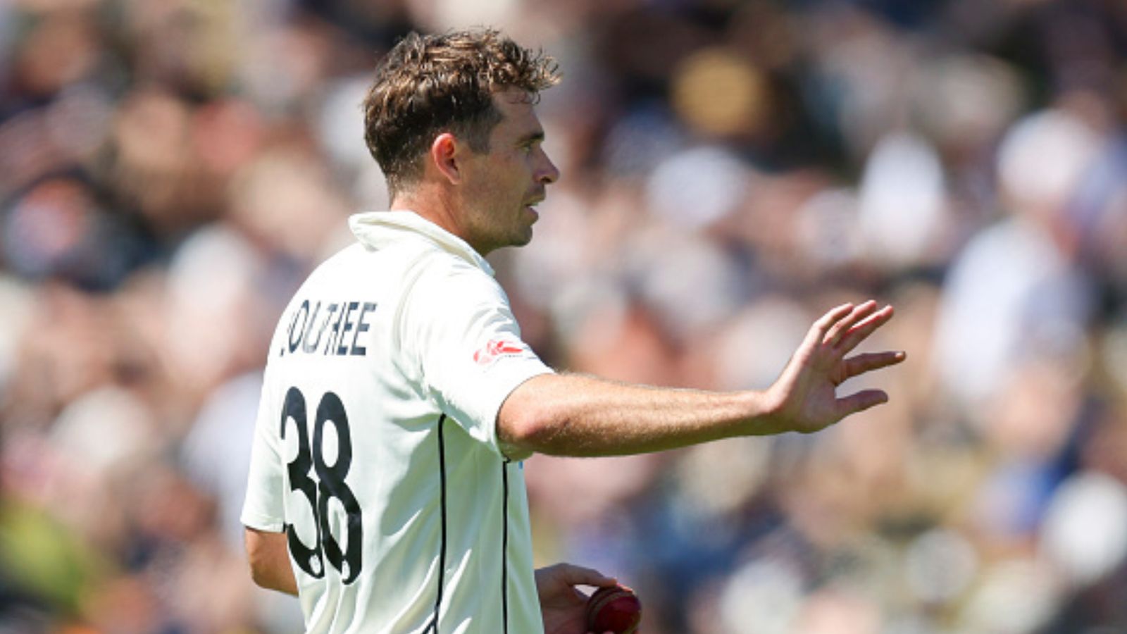 Tim Southee to be sacked as New Zealand's captain after brutal hammering in Test series against Australia? Veteran pacer opens up New Zealand's Test skipper Tim Southee in this frame. (Getty)