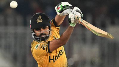 'The team was demanding it... I wasn't satisfied': Babar Azam opens up on losing opening spot months ahead of T20 World Cup 2024 Peshawar Zalmi captain Babar Azam plays a shot (Getty Images)