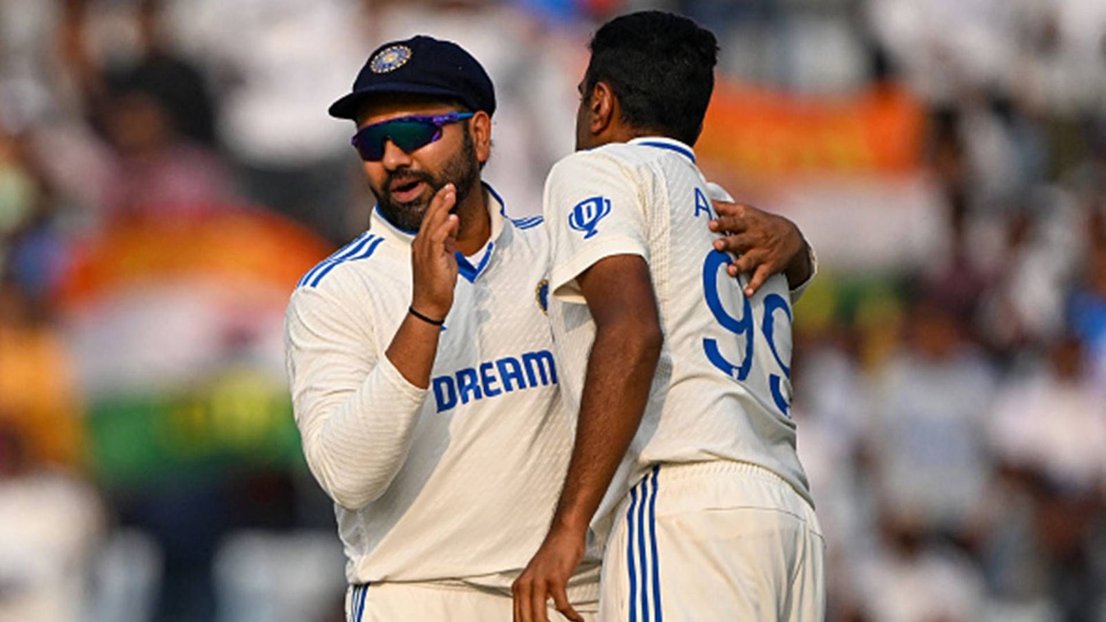 'I was crying... there was no flight in evening from Rajkot': R Ashwin narrates how Rohit Sharma helped him during family emergency R Ashwin celebrating a wicket with skipper Rohit Sharma (Getty Images)