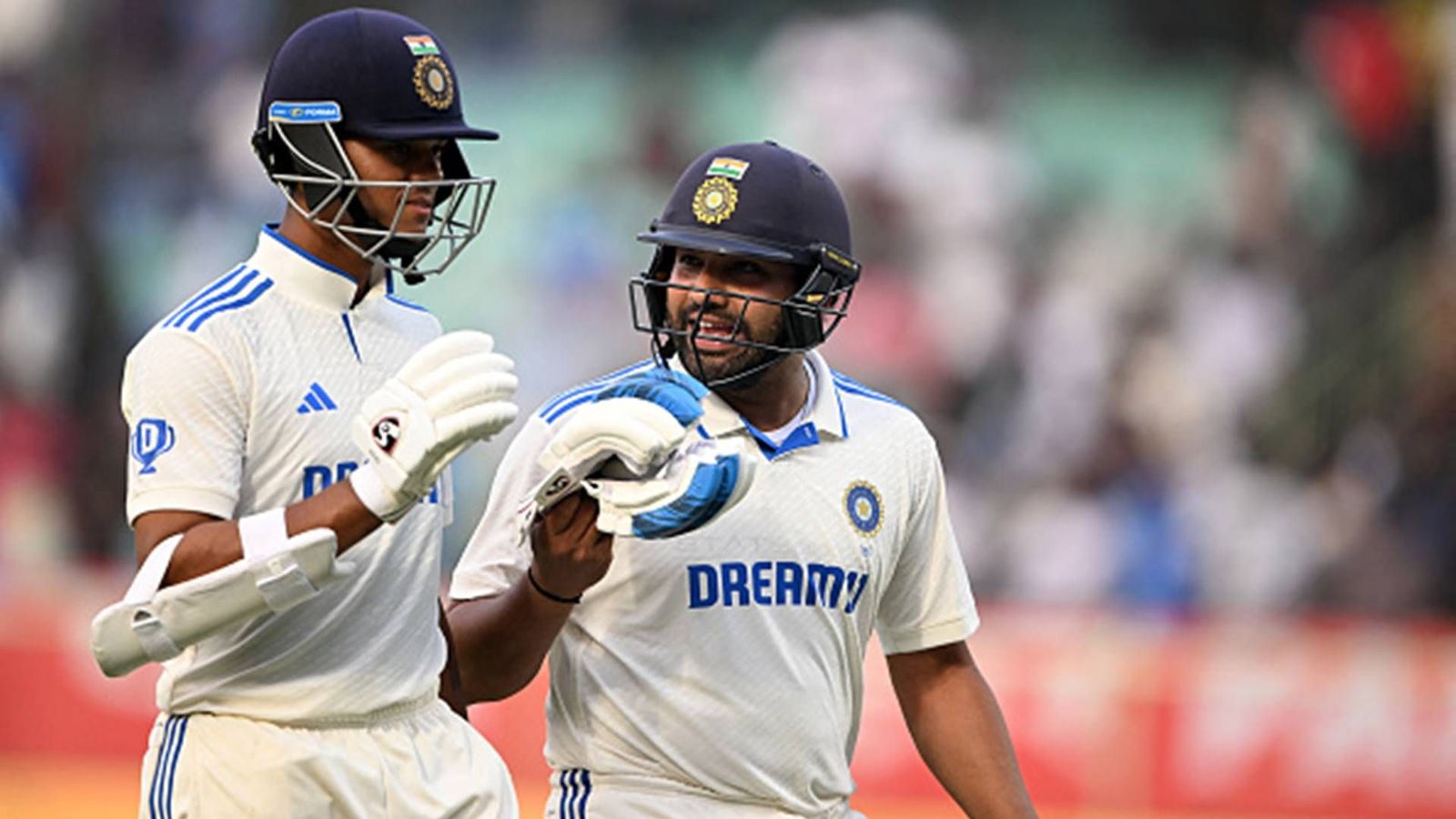 'There are a lot of moments which I don't want to disclose...': Yashasvi Jaiswal denies revealing dressing room talks with Rohit Sharma Yashasvi Jaiswal and Rohit Sharma walking back to the dressing room (Getty Images)