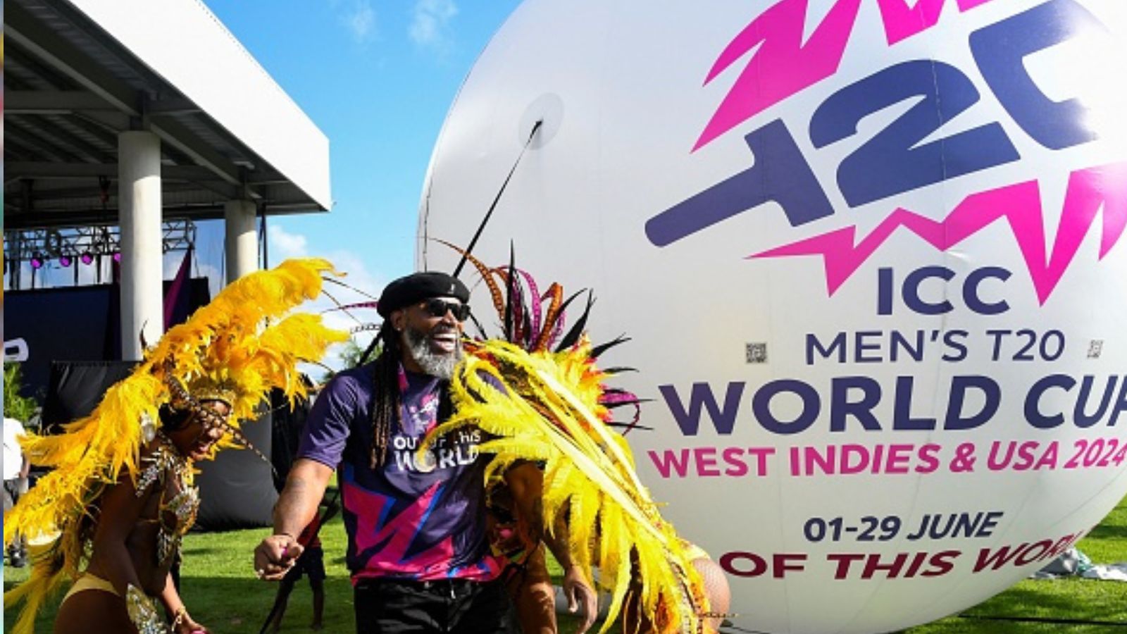 Big News: ICC comes up with massive rule change ahead of T20 World Cup to double up the thrill of cricket West Indies' Chris Gayle performs with dancers at the launch of 100 days to go to the start of the T20 World Cup 2024 at Freedom Park in Bridgetown, Barbados, on February 22, 2024. (Getty)
