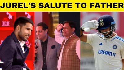 Dhruv Jurel and his Kargil veteran father share a heartwarming salute | Sports Today SportsTak