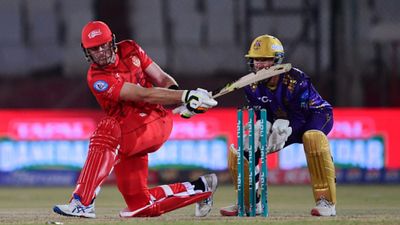 PSL Eliminator: Veteran New Zealand batter rolls back the clock to lead Shadab Khan's Islamabad United to victory over Quetta Gladiators Martin Guptill of Islamabad United pictured while playing a shot.