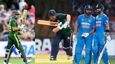 Neither Virat Kohli, nor Babar Azam or Rohit Sharma! Ireland's Paul Sterling becomes 1st ever batter to clock this mega milestone in T20Is From left: Pakistan's Babar Azam, Ireland's Paul Sterling, India's Rohit Sharma and Virat Kohli in this frame. (Getty)
