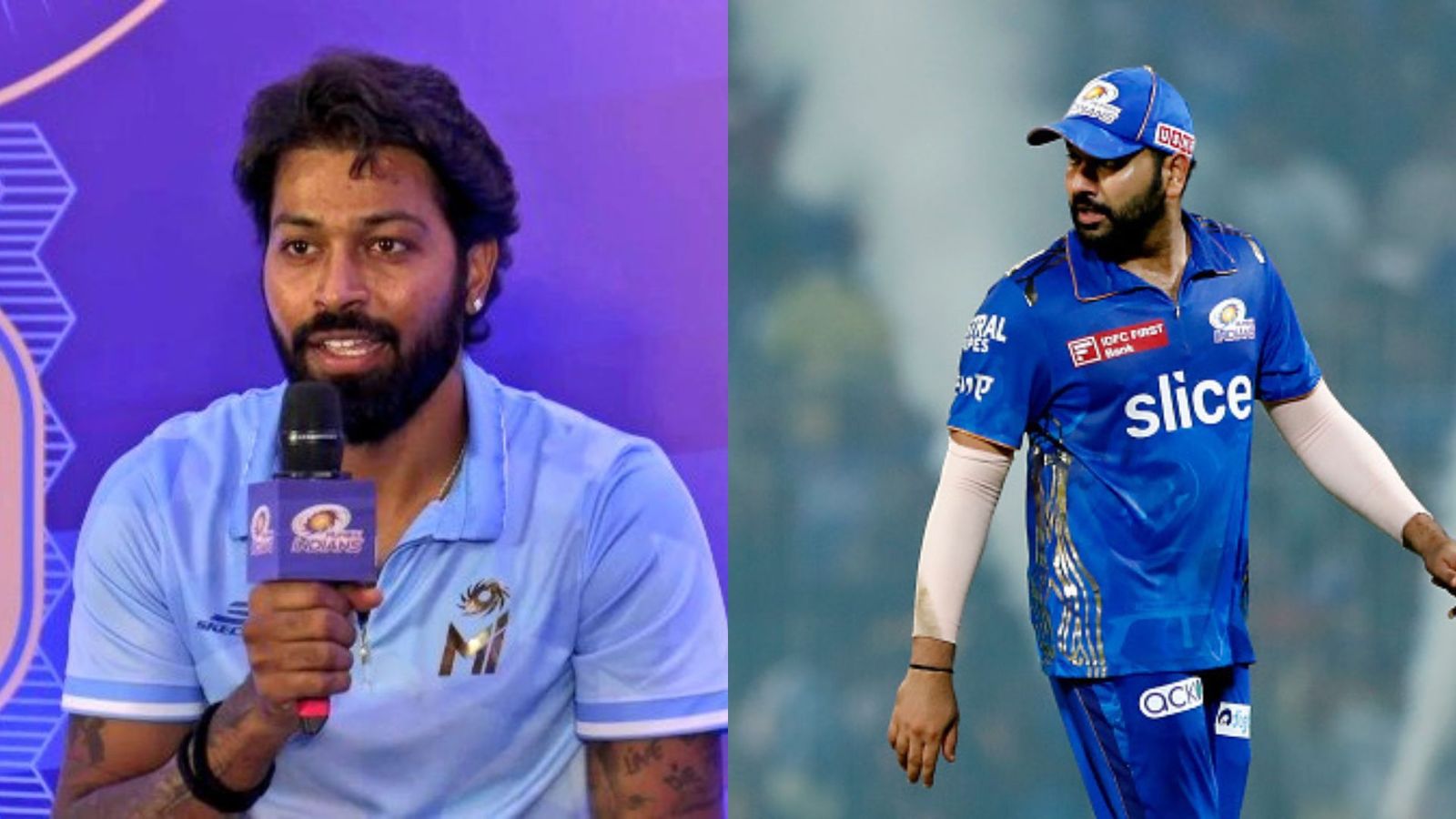 IPL 2024: Hardik Pandya speaks on Rohit Sharma for first time after taking over Mumbai Indians' captaincy, says 'I haven't got a lot of...' Hardik Pandya (L) and Rohit Sharma (R)