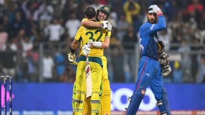 Cricket Australia calls off Afghanistan series for second straight year, takes another major step towards promoting equality Pat Cummins and Glenn Maxwell celebrate after winning the ODI World Cup match against Afghanistan.