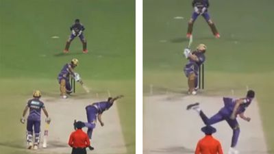 WATCH: Rinku Singh toys with costliest IPL player Mitchell Starc, whacks massive six and four during KKR practice match; video goes viral Rinku Singh batting against Mitchell Starc.