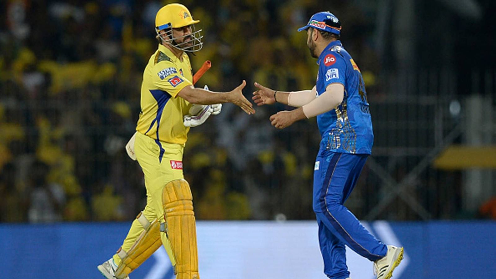 Rohit Sharma reacts to MS Dhoni leaving CSK captaincy on the eve of IPL 2024 opener with a post on social media MS Dhoni and Rohit Sharma during IPL 2023 (Getty Images)