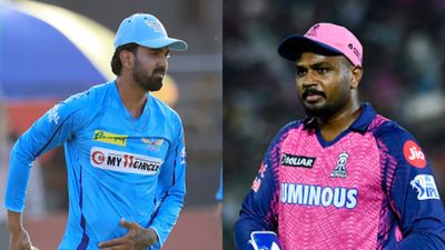RR vs LSG, IPL 2024: Sanju Samson puts Lucknow to bowl first, KL Rahul brings star batter in fold, Know playing XIs of both teams LSG skipper KL Rahul (left) and RR captain Sanju Samson in this frame. (Getty)