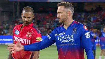 IPL 2024, RCB vs PBKS: Faf du Plessis wins toss, opts to field first in first home game; here are their playing XIs Shikhar Dhawan and Faf du Plessis at the coin toss (Screengrab: IPL, X)