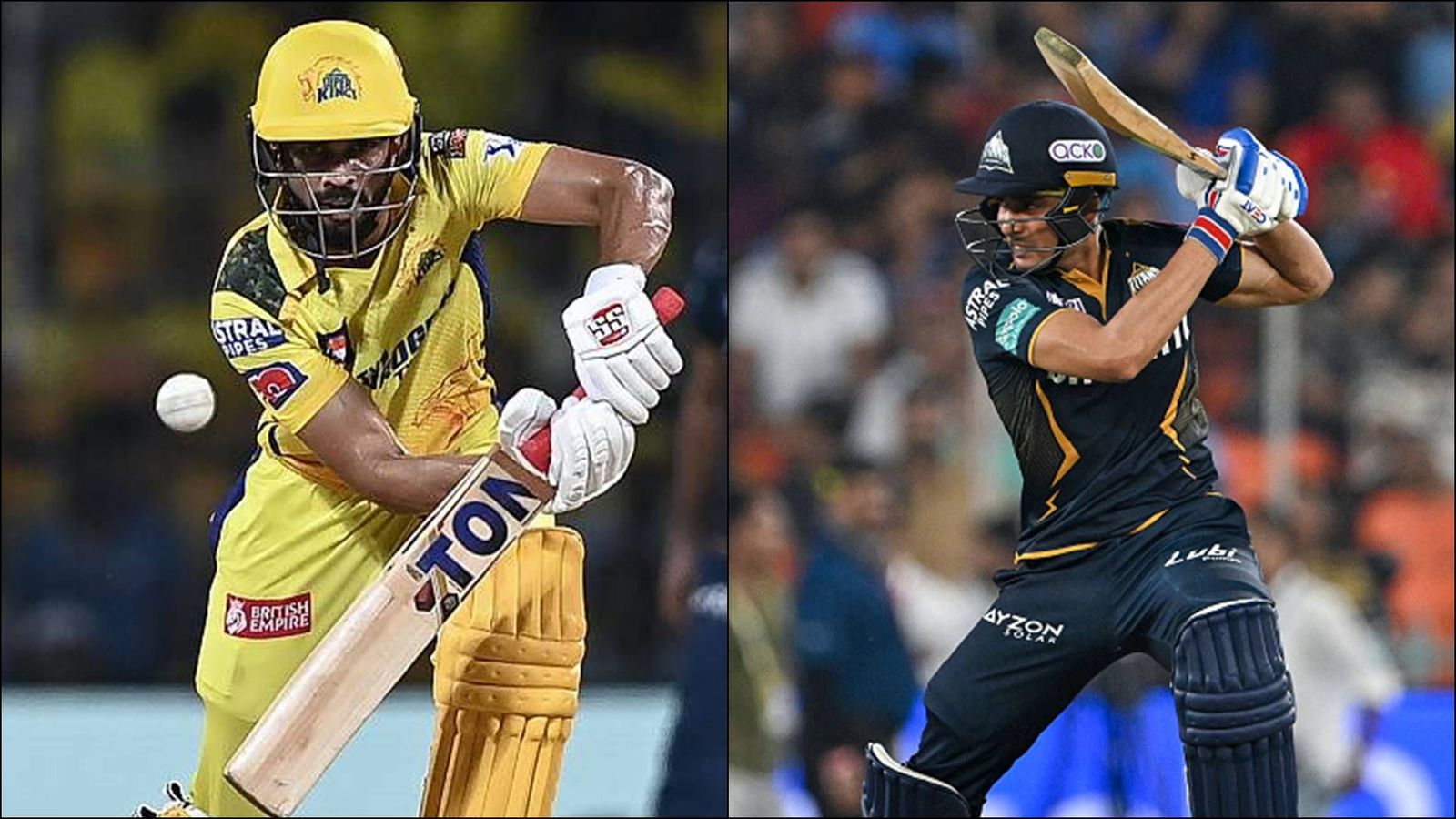 CSK vs GT Playing XI: Shubman Gill opts to field first, Ruturaj Gaikwad drops Maheesh Theekshana to bring in star pacer Ruturaj Gaikwad (L) and Shubman Gill (R) in action (Getty Images)