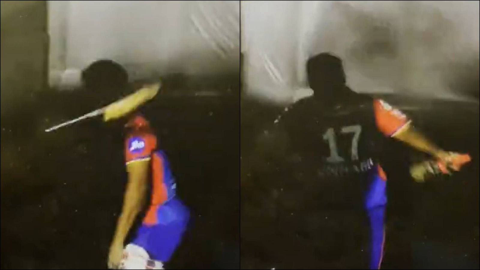 Watch: Rishabh Pant vents out frustration in the tunnel, smashes bat in anger after losing wicket in run chase against Rajasthan Royals An angry Rishabh Pant after losing his wicket against Rajasthan Royals (Screengrab: X)