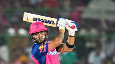 ‘I’m hitting 4 sixes in an over': Riyan Parag’s one-year-old tweet goes viral after his IPL career-best 84 vs Delhi Capitals Rajasthan Royals' Riyan Parag plays a shot during the IPL 2024 against Delhi Capitals. (Getty)