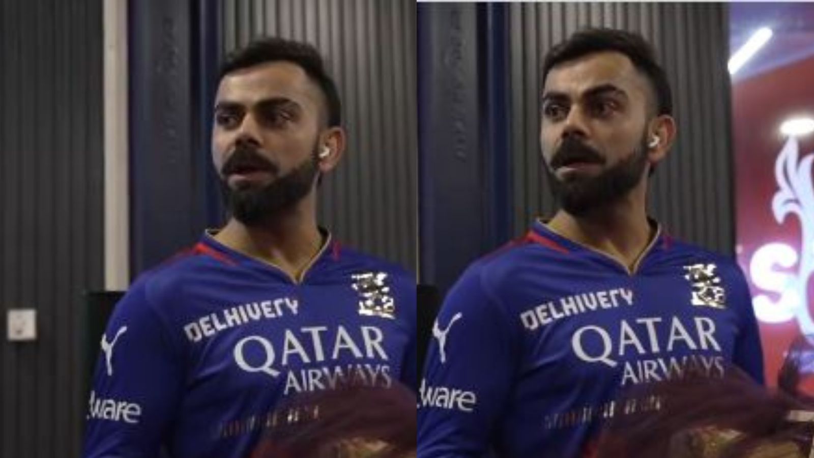 'We are much better...': Virat Kohli's stirring dressing room pep talk refuels RCB's spirit post KKR jolt, Watch viral video here RCB's superstar batter Virat Kohli in this frame. (Screengrab-X)