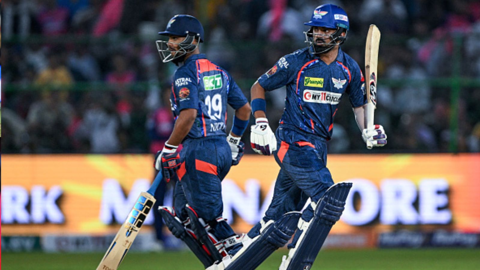 LSG vs PBKS: Why Nicholas Pooran led LSG despite KL Rahul's presence in playing XI for IPL 2024 clash against Punjab Kings? Lucknow Super Giants' star batters KL Rahul (right) and Nicholas Pooran in this frame. (Getty)