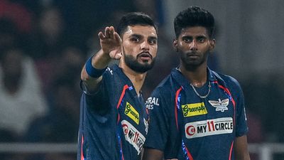 'There was the thought to...': Pace machine Mayank Yadav reveals his secret plan which rocked Punjab Kings in IPL 2024 clash vs LSG Lucknow Super Giants' Naveen-ul-Haq (left) and his teammate Mayank Yadav (R) talk during IPL 2024 clash against PBKS at the Ekana Cricket Stadium on March 30. (Getty)