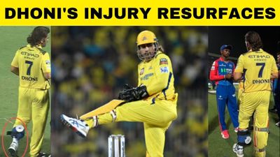 MS Dhoni spotted LIMPING after DC game & fans are worried for Thala's fitness SportsTak