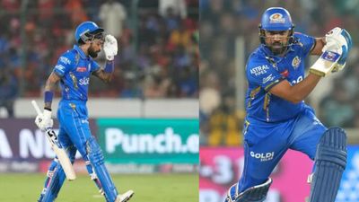 Mumbai Indians captaincy could be handed back to Rohit Sharma, ex-India cricketer makes big revelation, says '...it's all over the place..' Mumbai Indians skipper Hardik Pandya (left) and former captain Rohit Sharma in this frame. (X)