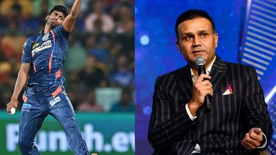 ‘Mayank’s lines and lengths are accurate’: Virender Sehwag backs LSG's fast-bowling sensation to underused Umran Malik Lucknow Super Giants' Mayank Yadav (L) and former Indian opener Virender Sehwag. (Getty)