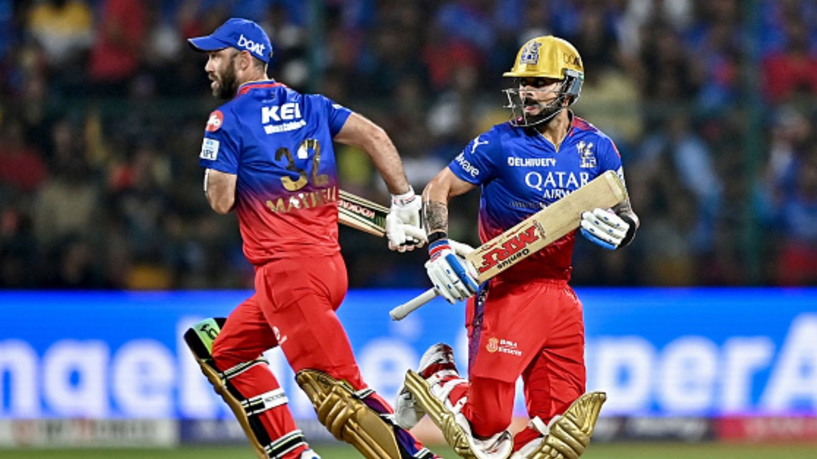 'He has become Aaya Ram, Gaya Ram...takes salary but': RCB superstar brutally slammed by ex-India cricketer Glenn Maxwell (L) and Virat Kohli (R). (PC: Getty).
