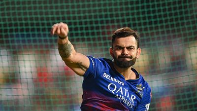 WATCH: Virat Kohli vents out frustration inside RCB dressing room, punches chair in anger and disappointment; video viral RCB batter Virat Kohli. (PC: Getty).