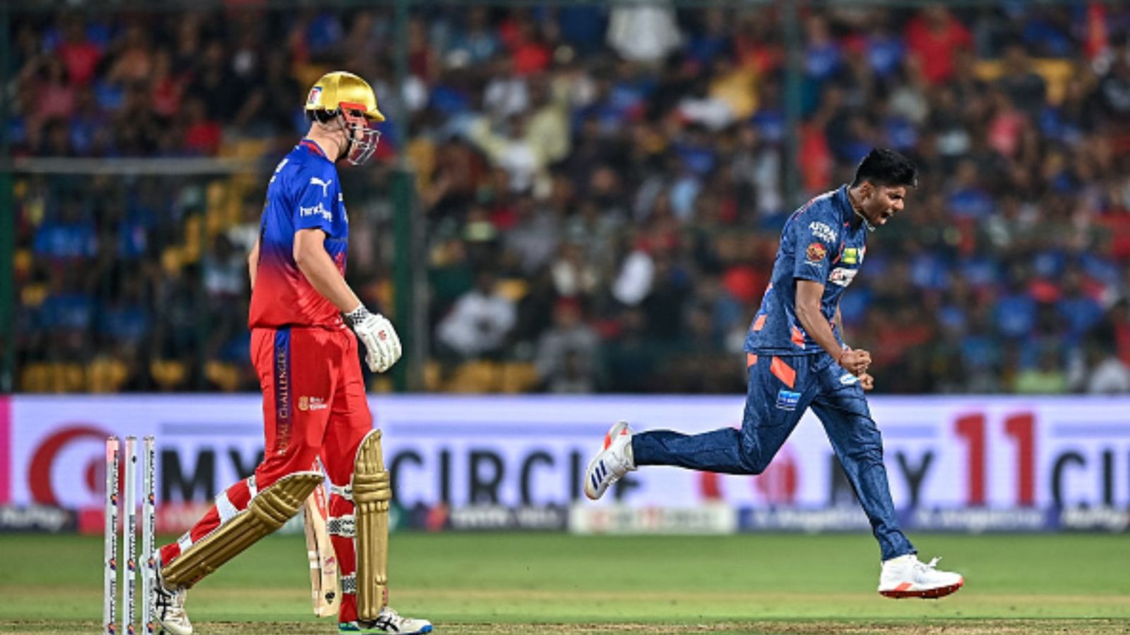 EXCLUSIVE | 'Soon wear Indian jersey': Mayank Yadav's emotional parents wish for son's national call-up after IPL 2024 heroics Mayank Yadav celebrating after taking Cameron Green's wicket (credit: Getty Images)