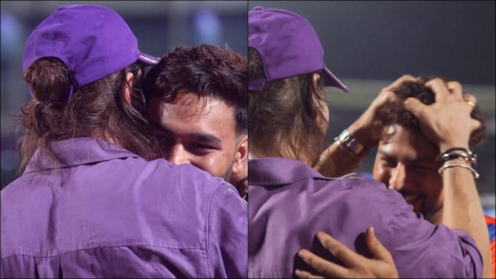 Shah Rukh Khan hugs Rishabh Pant, pulls Kuldeep Yadav's hair and signs Delhi Capitals' jersey after KKR's record 106-run win KKR co-owner SRK meets Rishabh Pant and Kuldeep Yadav (Screengrab: X, IPL)