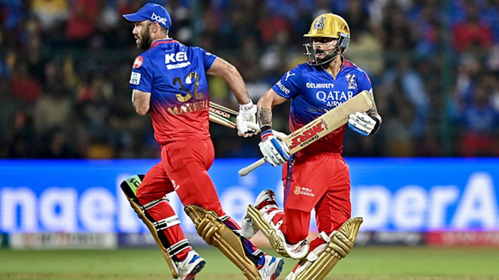 'I have to remind him to act his age': Glenn Maxwell doesn't want Virat Kohli making him 'look bad' Glenn Maxwell and Virat Kohli running between the wickets (Getty Images)