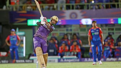 Sunil Narine's BIZARRE TROLL to RCB with post saying 'like to bat against them cause their bowling is weak' Sunil Narine playing a shot during his knock against DC (credit: Twitter)