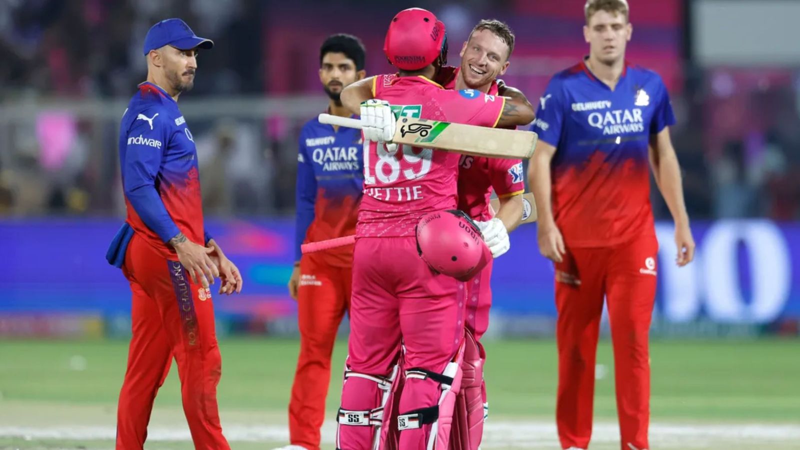IPL 2024: Dejected RCB captain Faf du Plessis blames Virender Sehwag's nephew for team's loss against RR, delivers explosive statement Rajasthan Royals defeated Royal Challengers Bengaluru by 6 wickets. (PC: IPL).