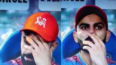 Watch: Frustrated Virat Kohli seen hiding his face in dugout after RCB suffer 6-wicket loss to RR despite his unbeaten 113 Virat Kohli left frustrated in the RCB dugout during the match against RR in IPL 2024. (Screengrab: X)