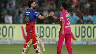 Yuzvendra Chahal's emotional post for Virat Kohli  amidst strike-rate criticism will melt your heart Yuzvendra Chahal with Virat Kohli during RR vs RCB match (credit: Twitter)