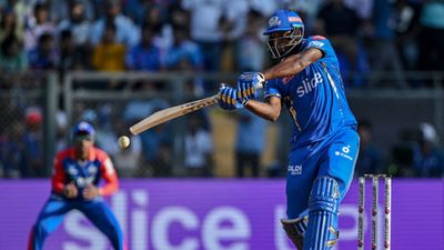 Romario Shepherd's storm rattles Delhi Capitals, Mumbai Indians secure first win of IPL 2024 despite Tristan Stubbs scare Romario Shepherd during his innings against Delhi Capitals (credit: Twitter)