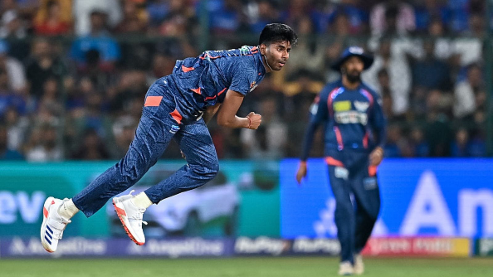 Mayank Yadav to sit out of LSG vs DC's IPL 2024 clash? Krunal Pandya gives massive injury update on tearaway pacer LSG's star pacer Mayank Yadav in this frame. (Getty)