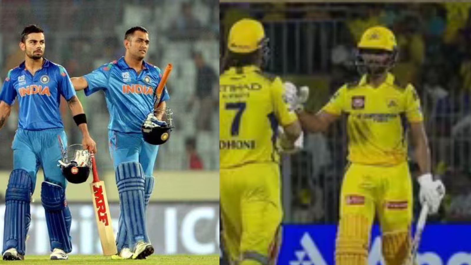 MS Dhoni mirrors iconic T20 WC moment with Virat Kohli, lets Ruturaj Gaikwad score winning runs for CSK in IPL 2024 clash vs KKR MS Dhoni mirrors iconic T20 WC moment with Virat Kohli, lets Ruturaj Gaikwad score winning runs for CSK in IPL 2024 clash vs KKR