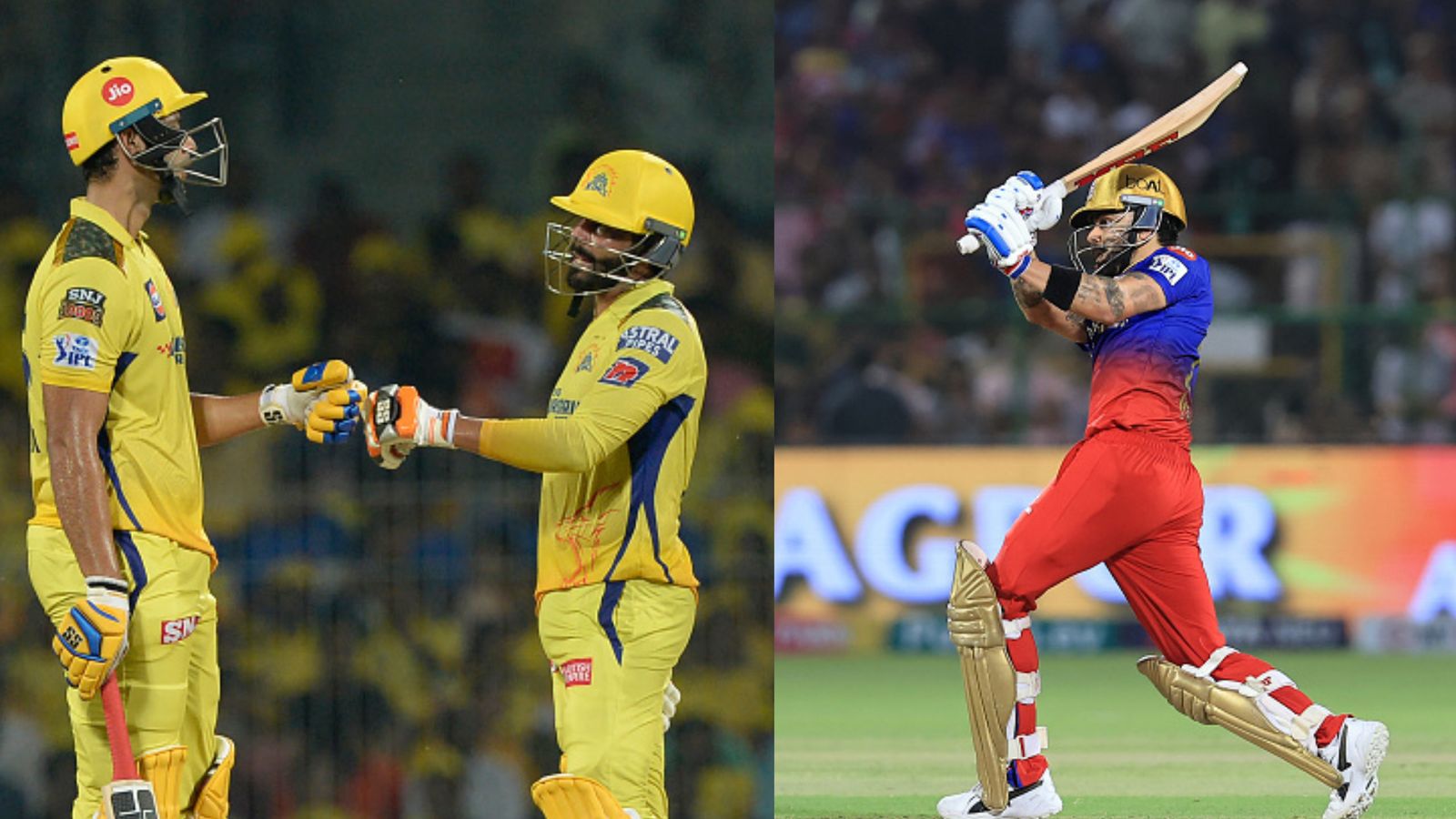 IPL 2024 Orange Cap: CSK's star all-rounder breezes into top 10, Virat Kohli continues to top the chart; check full list Left Frame: CSK's Shivam Dube and Ravindra Jadeja. Right: RCB's Virat Kohli. (Getty)