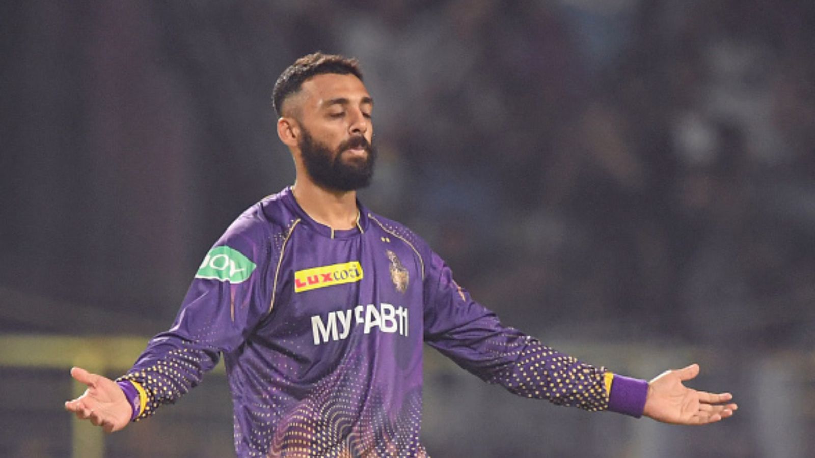 Varun Chakravarthy claims no family support for him and his team KKR during crunch IPL 2024's contest against CSK KKR's top spinner Varun Chakravarthy in this frame. (Getty)
