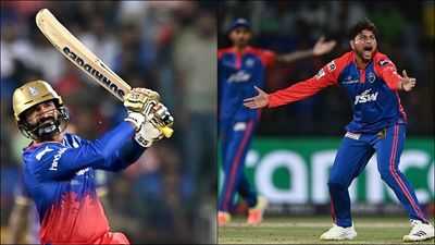 'I had to be tough with him... I hope he understands': Dinesh Karthik recalls his unpleasant relationship with Indian bowler as KKR captain RCB's Dinesh Karthik (L), Kuldeep Yadav (R) (Getty Images)