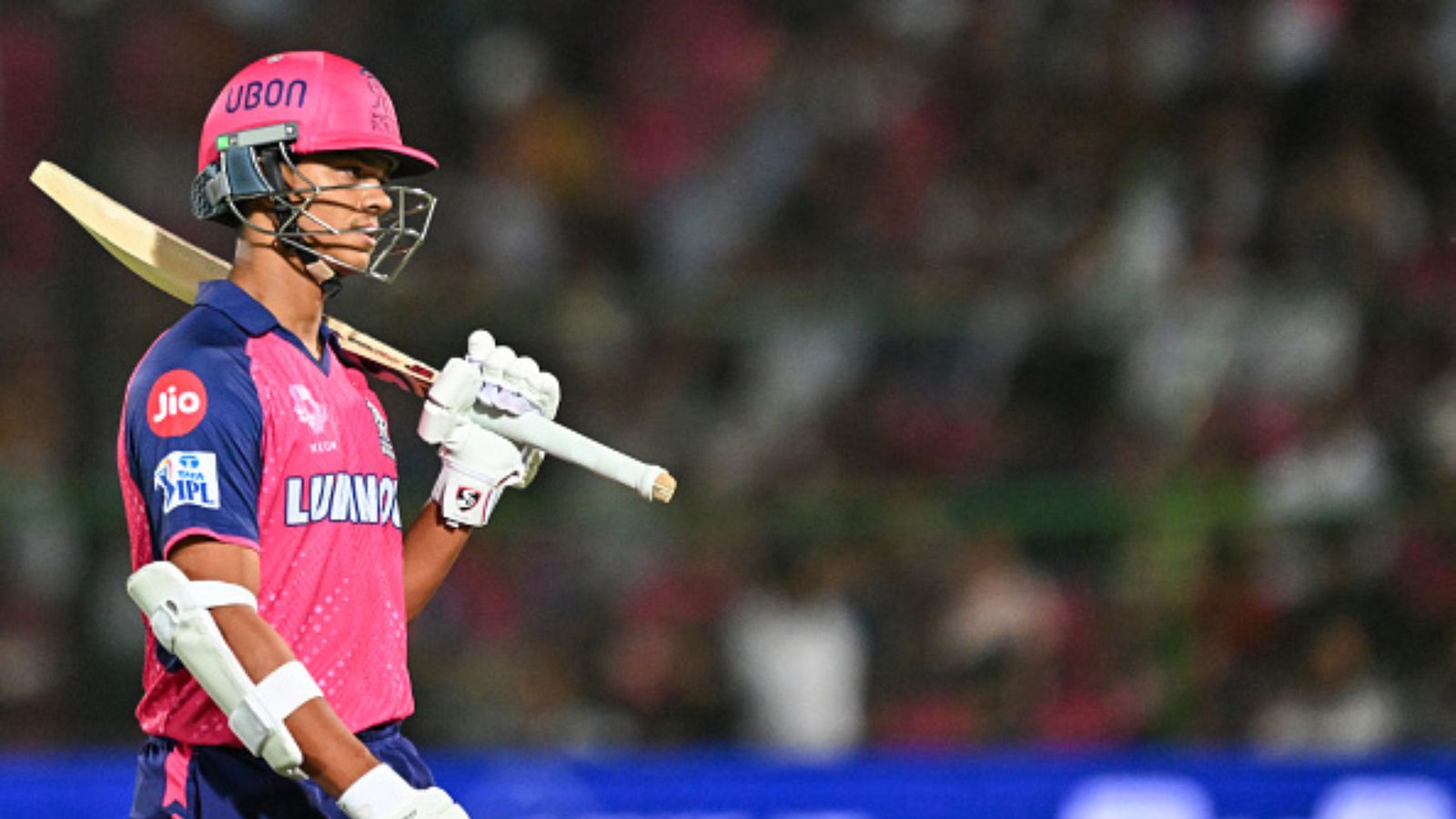 '... but Rohit Sharma doesn't want that': Ex-cricketers clash over Yashasvi Jaiswal's batting struggles in IPL 2024 ahead of RR vs GT's match Rajasthan Royals' star opener Yashasvi Jaiswal in this frame. (Getty)