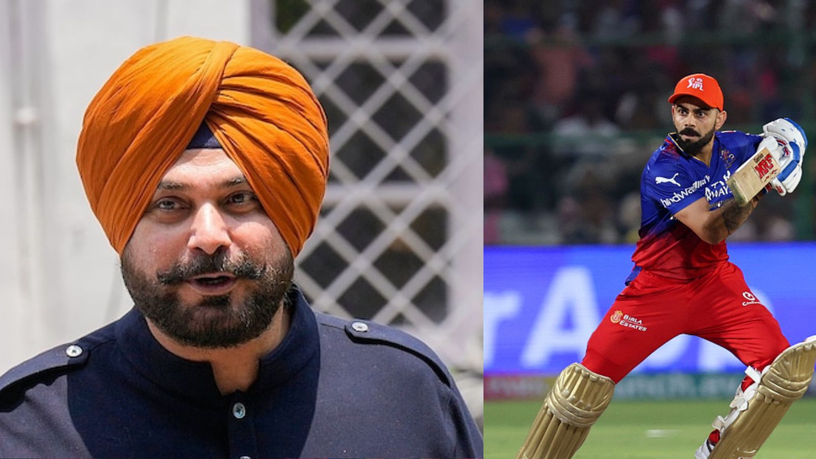 Navjot Singh Sidhu Exclusive: Ex-India star blasts Faf Du Plessis, explains why RCB can't win IPL title with over-reliance on Virat Kohli Former India's star batter Navjot Singh Sidhu (left) and RCB's superstar batter Virat Kohli in this frame. (X-Getty)