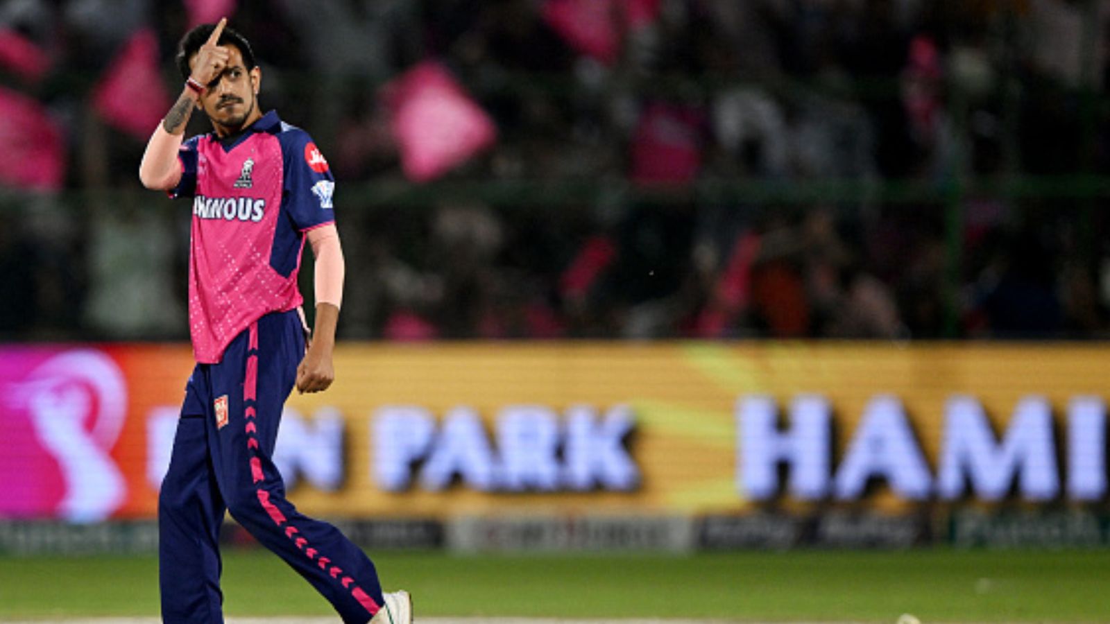 IPL 2024 Purple Cap standings: Yuzvendra Chahal snatches no.1 spot from Mustafizur, Mohit Sharma sneaks into top 5 again, check full list RR's star spinner Yuzvendra Chahal in this frame. (Getty)