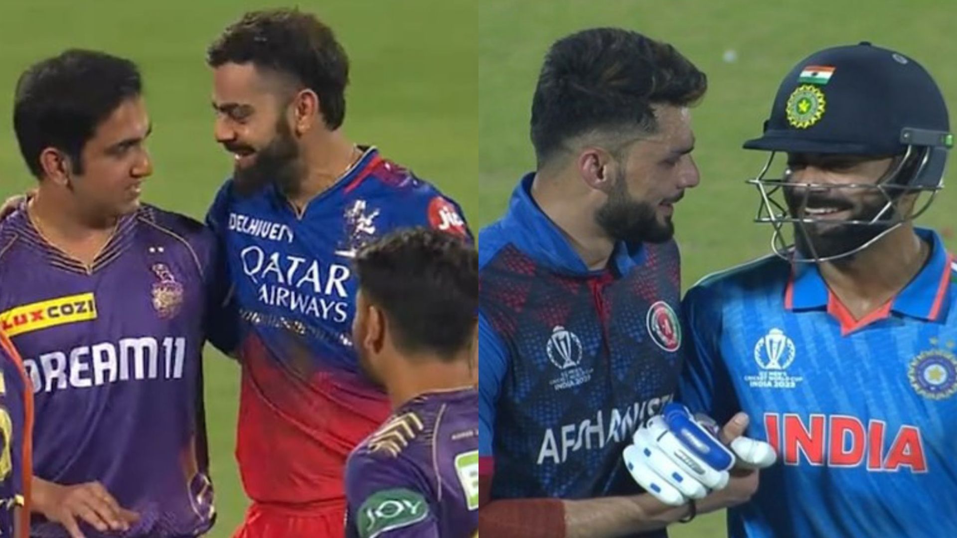 'Your masala is over...': Virat Kohli breaks silence on hugging Gautam Gambhir ahead of MI vs RCB clash Virat Kohli ending rifts with Gautam Gambhir and Naveen ul Haq (credit: Twitter))