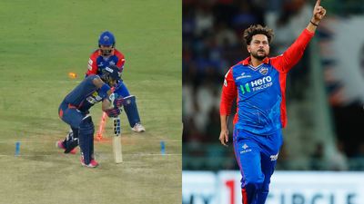 WATCH - Kuldeep Yadav's magic takes over Ekana, cleans up Nicholas Pooran with absolute Jaffa Kuldeep Yadav clean bowls Nicholas Pooran (credit: Twitter)